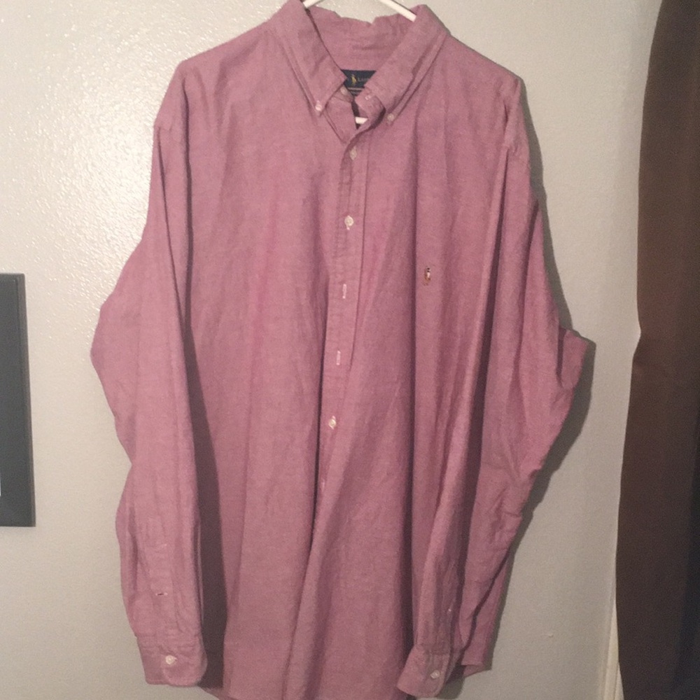 Men’s Ralph Lauren Oxford Stretch Dress Shirt 2XLT